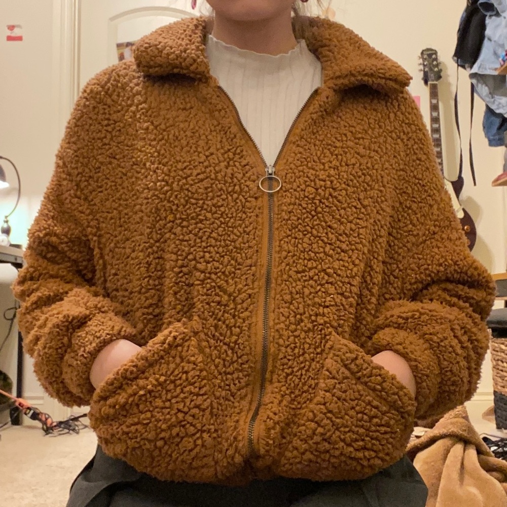 fuzzy teddy coat